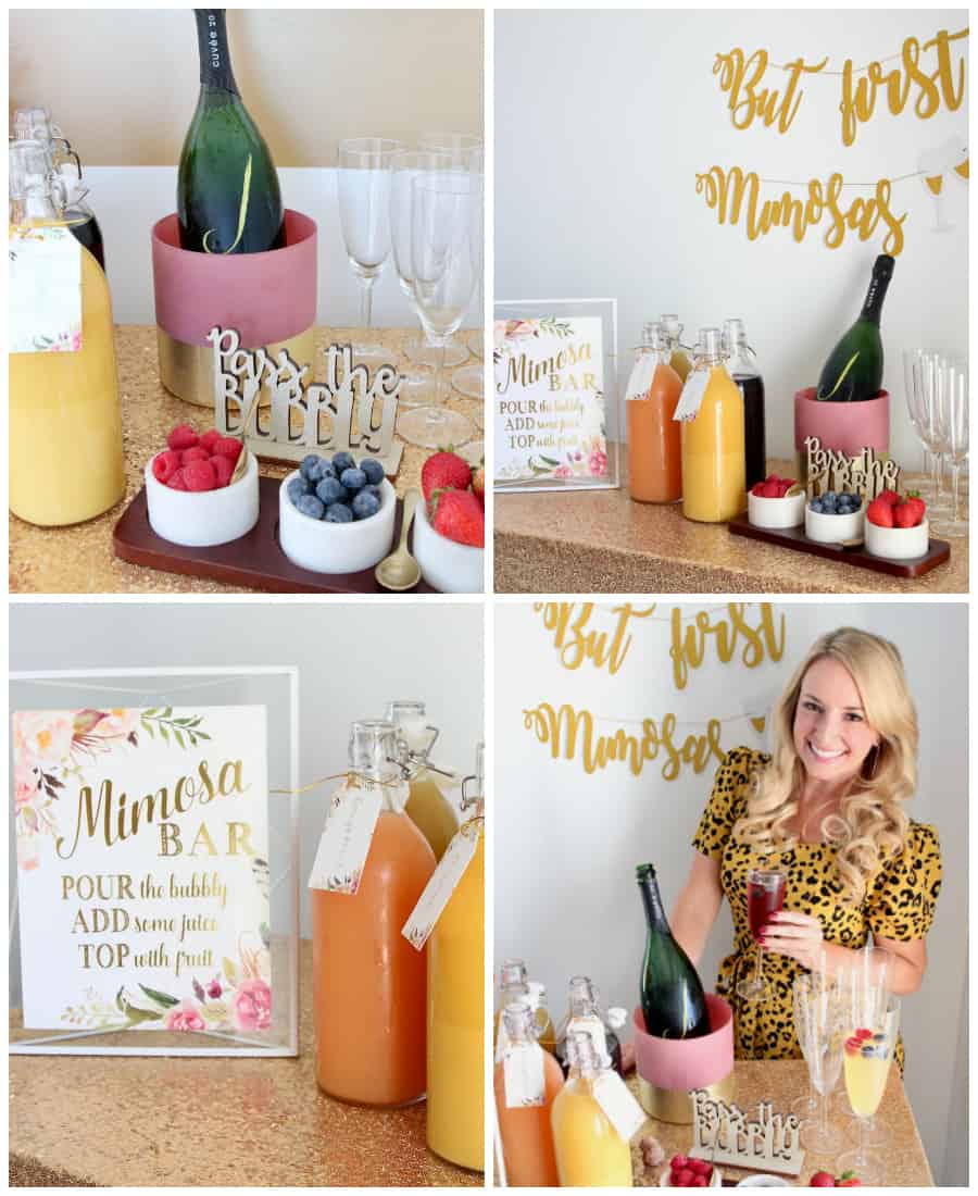 Easy Mimosa Bar Set-Up - Aleka's Get-Together