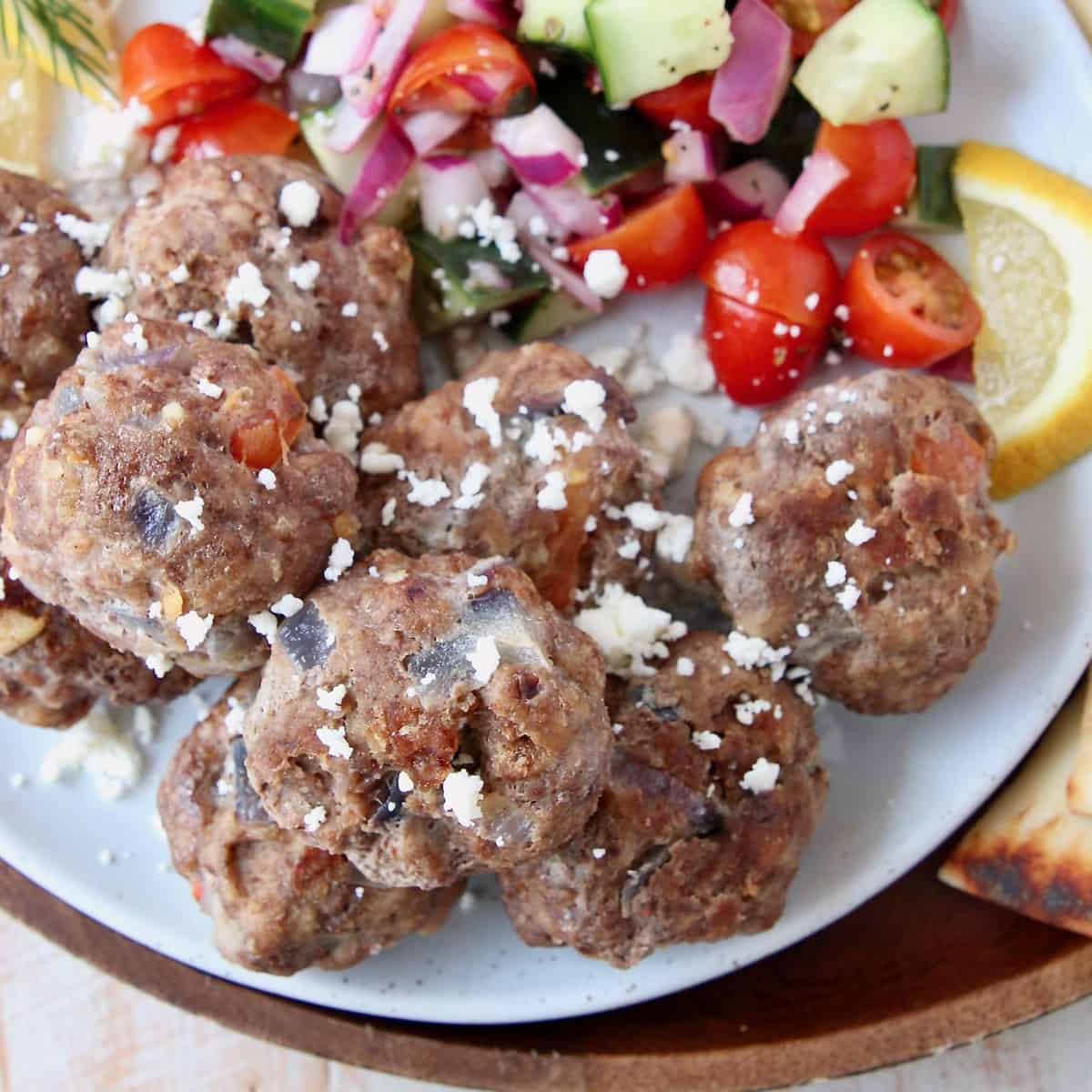 Greek Meatballs with Tzatziki Sauce