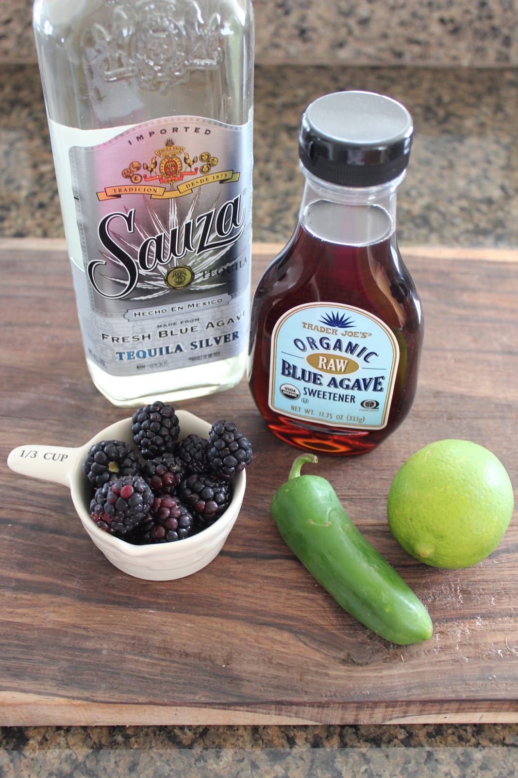 Blackberry Jalapeño Margarita Ingredients