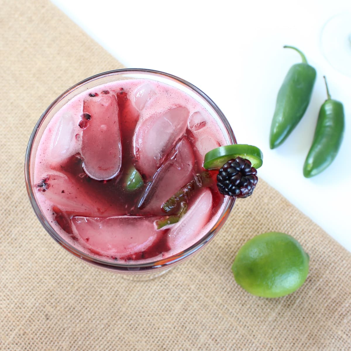 Fresh Blackberry Jalapeño Margarita