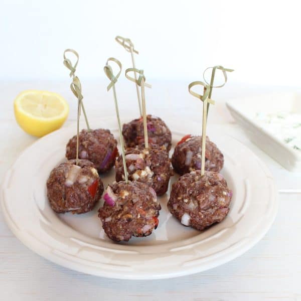 Greek Meatballs with Tzatziki Sauce