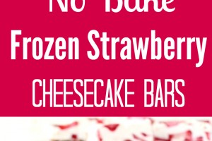 Frozen Strawberry Cheesecake Bars Recipe