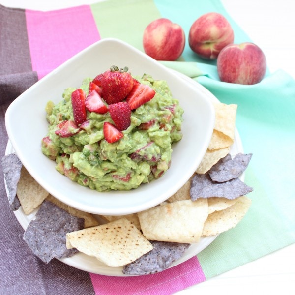 Strawberry Peach Guacamole