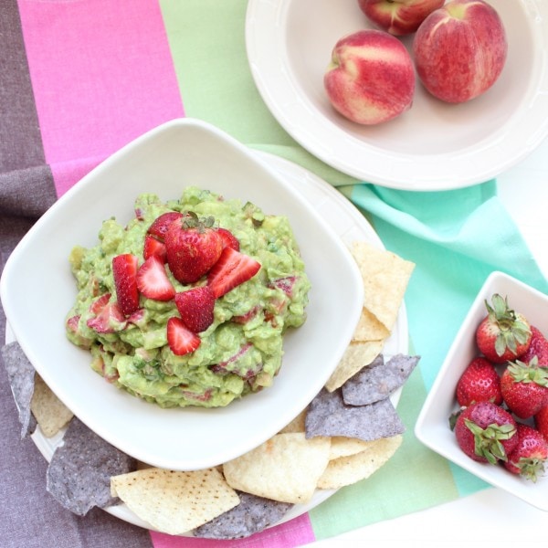 Strawberry Peach Guacamole