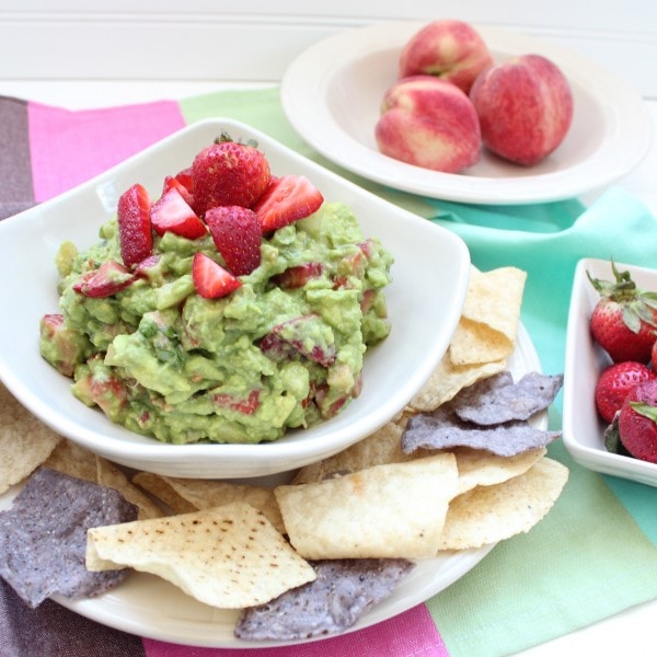 Strawberry Peach Guacamole