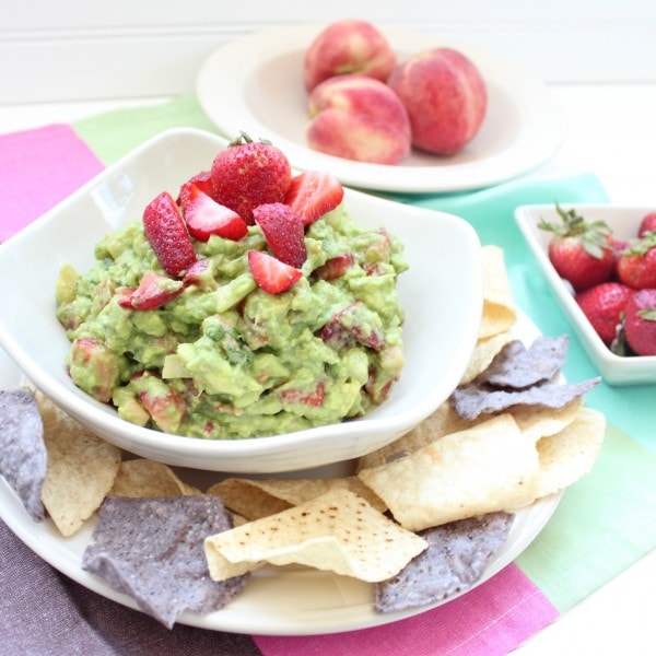 Strawberry Peach Guacamole