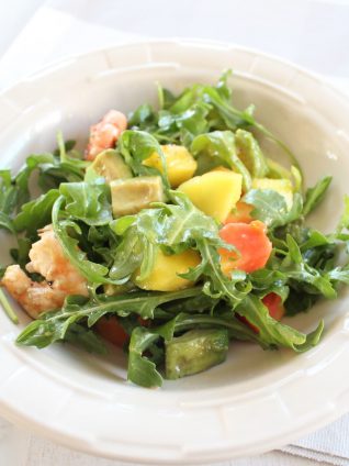 Mango Papaya Shrimp Salad