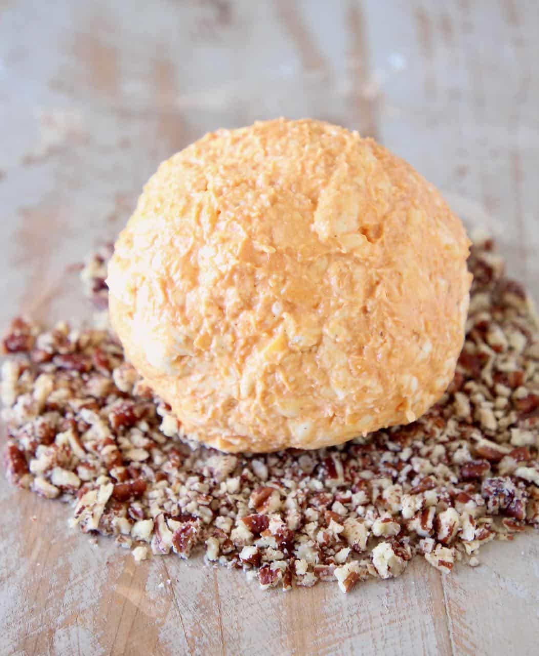 Image showing how to make a buffalo cream cheese ball