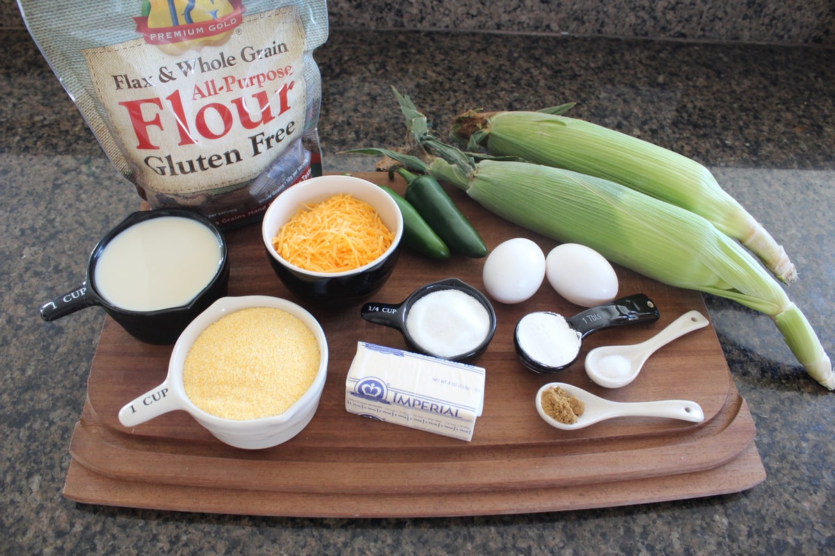 Gluten Free Jalapeno Cheddar Cornbread Ingredients