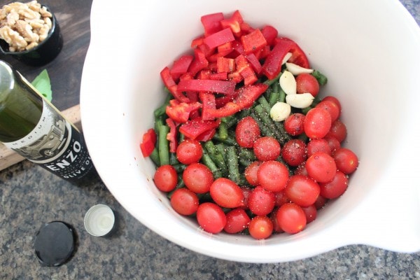 Roasted Green Bean Tomato Salad Recipe