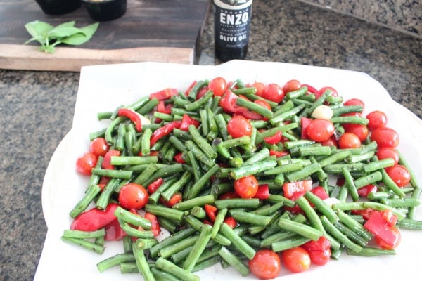 Roasted Green Beans and Tomatoes