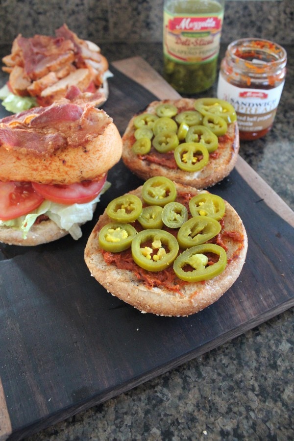 Grilled Chipotle Chicken BLT with Jalapeños