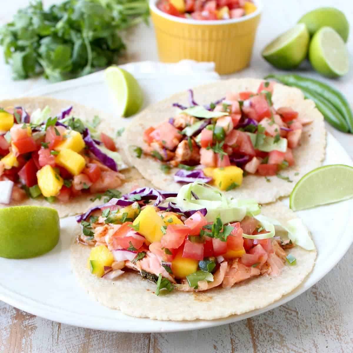 Salmon Tacos with Chipotle Honey Glaze Recipe