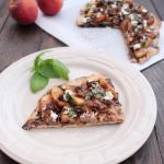 Grilled Peach Flatbread with Goat Cheese