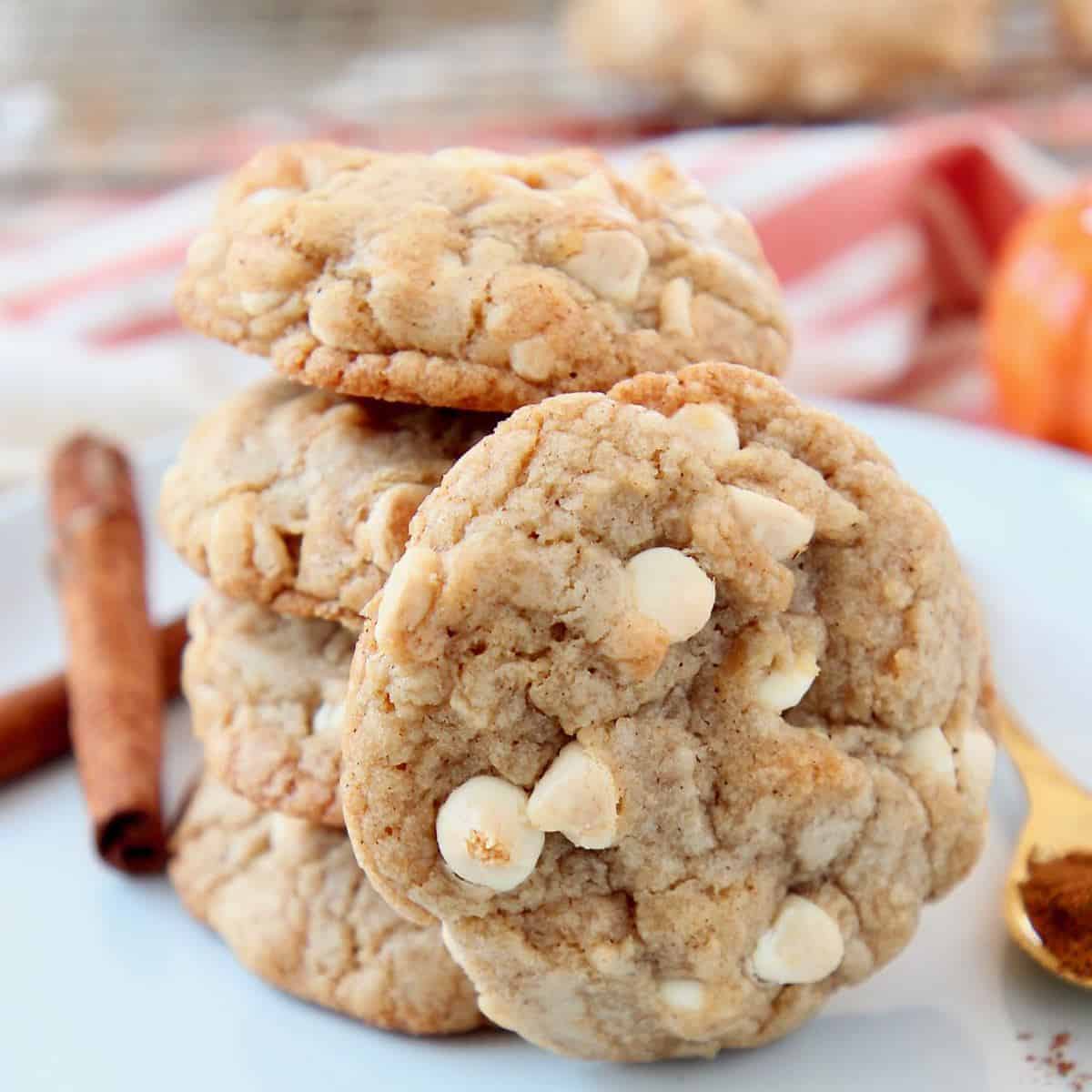 Pumpkin Spice Chocolate Chip Cookies