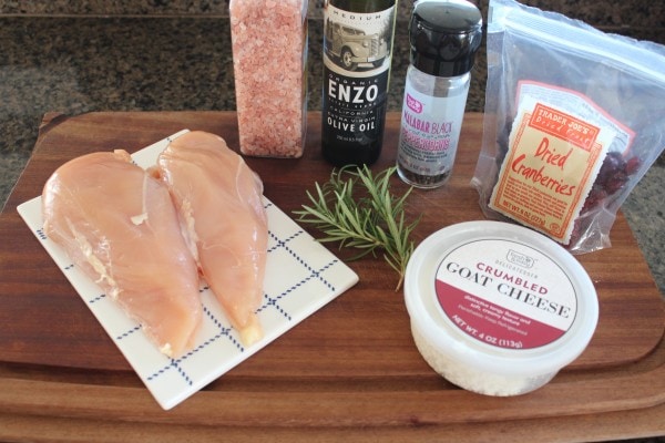 Cranberry Goat Cheese Stuffed Chicken Ingredients