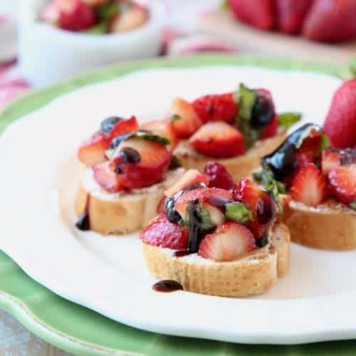 Strawberry Balsamic Bruschetta