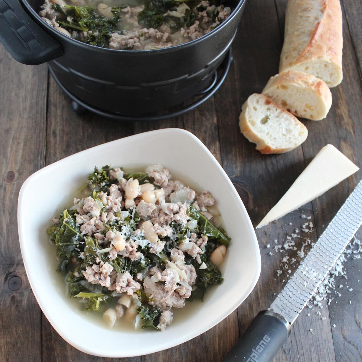 Cooking with Wonderbag Kale Turkey Soup