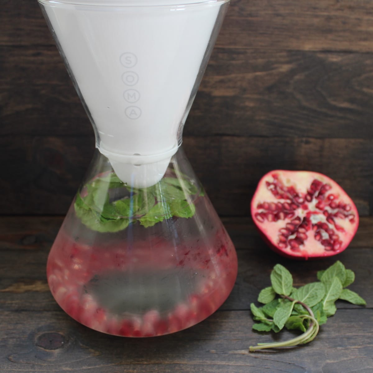 Pomegranate Mint Infused Water