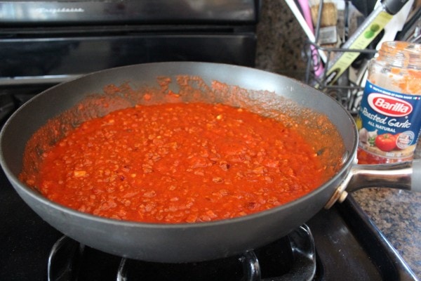 Barilla Garlic Chorizo Lasagna Sauce