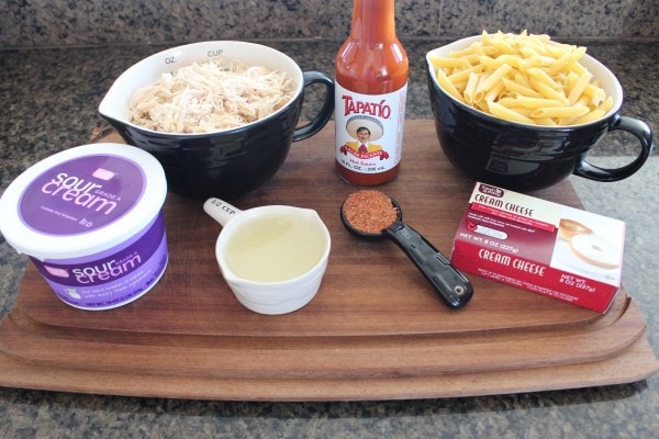 Mexican Chicken Cheesy Penne Ingredients