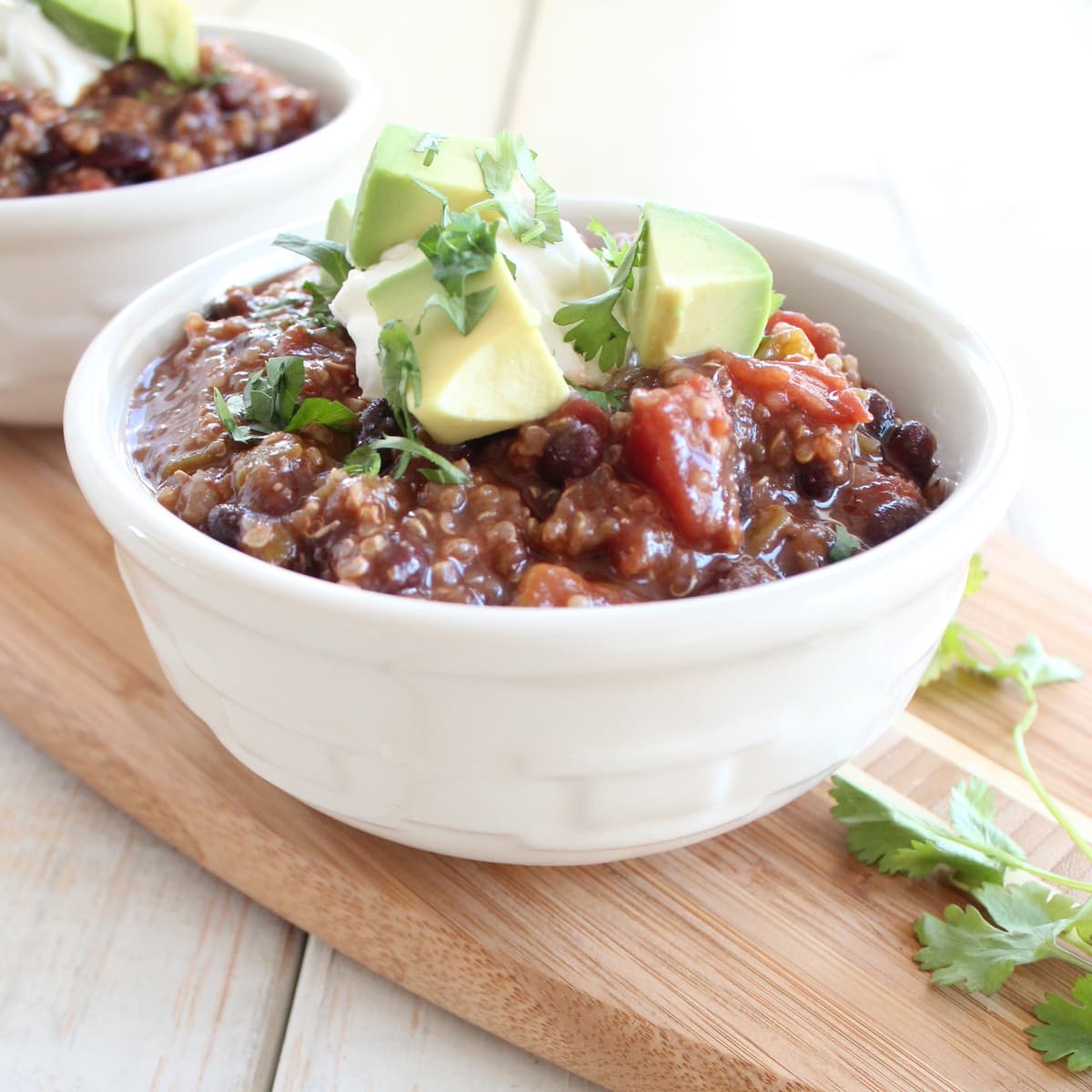 Black Bean Quinoa Taco Soup