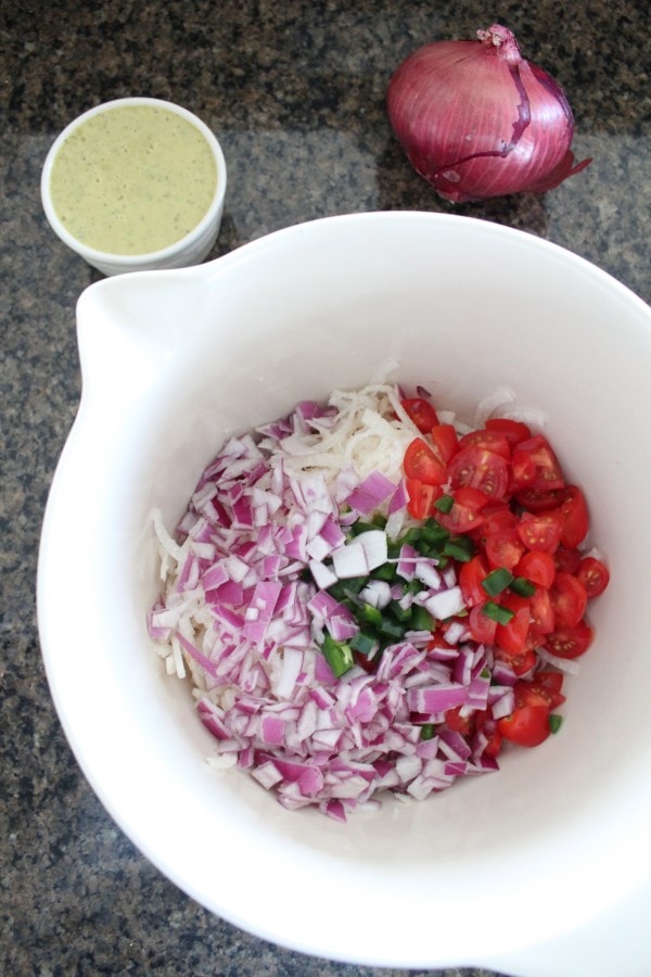 Spiralized Jicama Salad Recipe