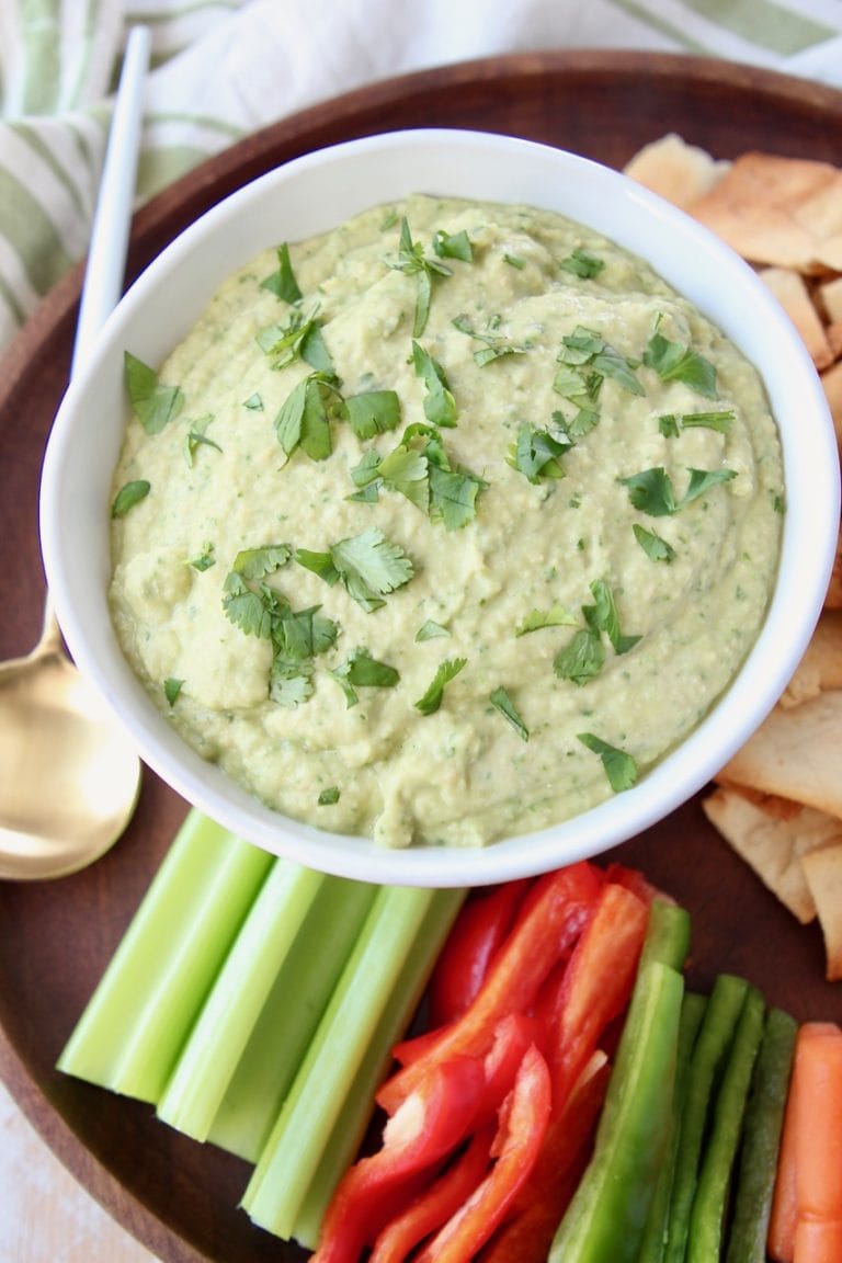Spinach Artichoke Hummus Vegan Recipe