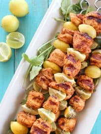 Key Lime Grilled Chicken Taco Skewers