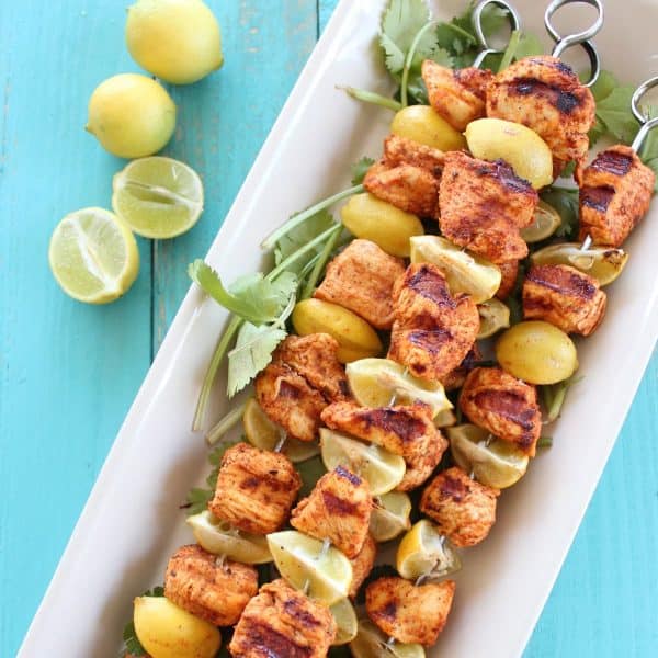 Key Lime Grilled Chicken Taco Skewers