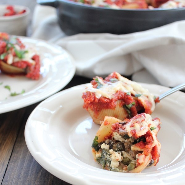 Mediterranean Stuffed Shells Recipe - WhitneyBond.com