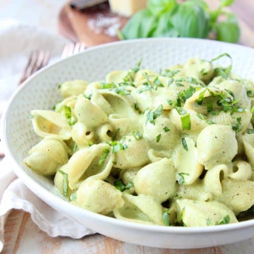 Cheesy Basil Pesto Pasta Recipe 