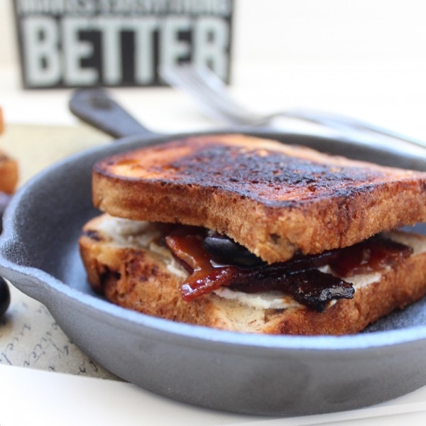 Bacon Goat Cheese Grilled Cheese
