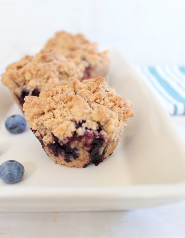 Gluten Free Blueberry Crumb Cake Muffins
