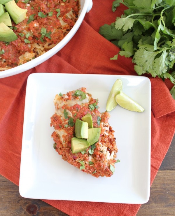 Quinoa Crusted Baked Mexican Chicken