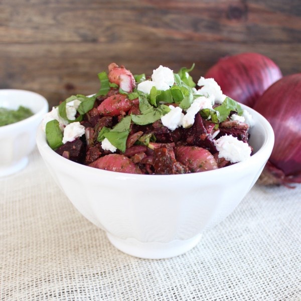 Roasted Beet and Goat Cheese Pasta Salad Recipe