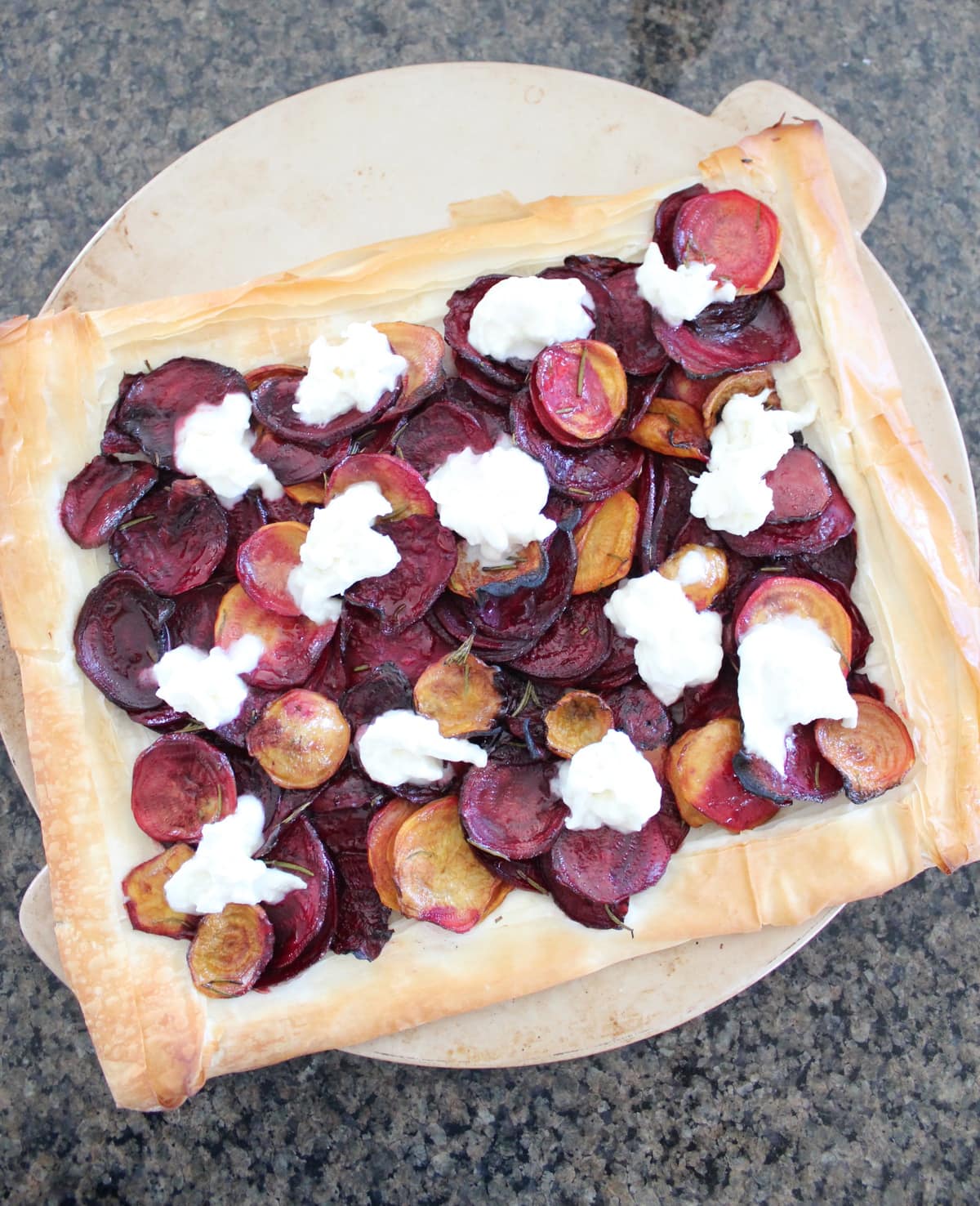 Roasted Beet and Cheese Tart Recipe