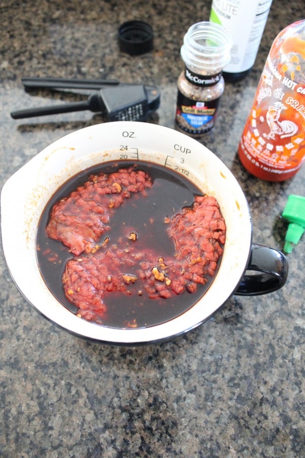 Sriracha Marinated Skirt Steak