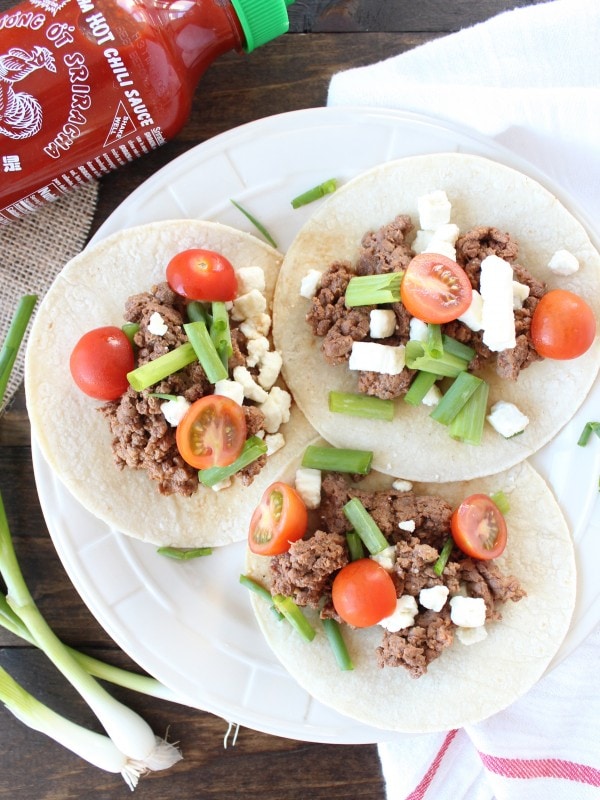 Sriracha Steak Tacos