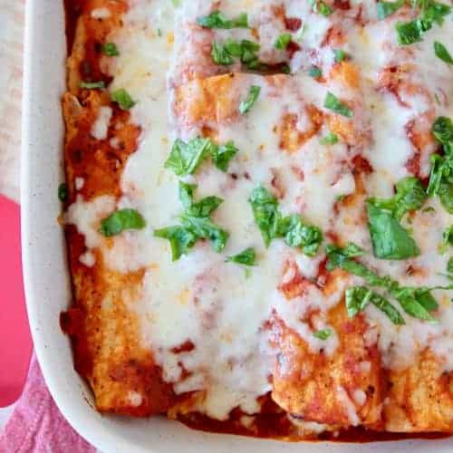 Italian Enchiladas | Easy 4 Ingredient Recipe! - WhitneyBond.com