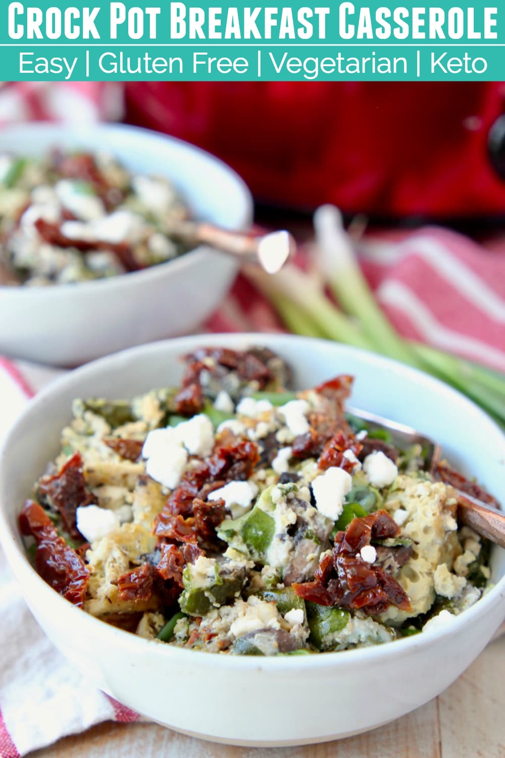 Crockpot Breakfast Casserole - Vegetarian & Gluten Free Recipe