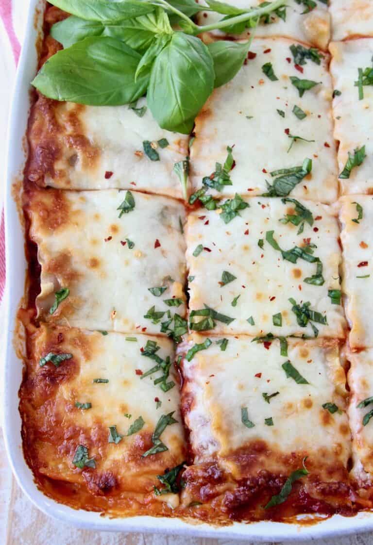 The BEST Vegetarian Lasagna Recipe - WhitneyBond.com