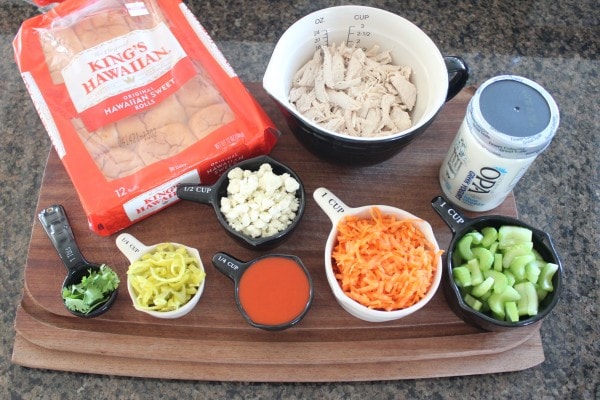 Buffalo Chicken Salad Sliders Ingredients