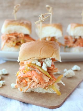 Buffalo Chicken Salad Sliders