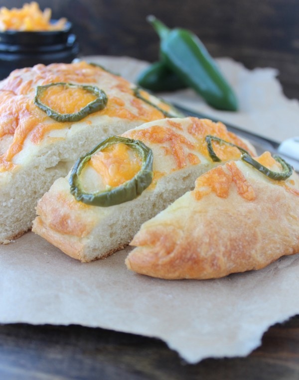 Jalapeño Cheddar Focaccia Bread