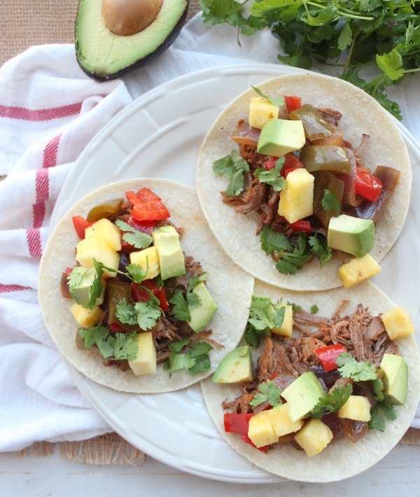 Pineapple Sriracha Tri Tip Tacos