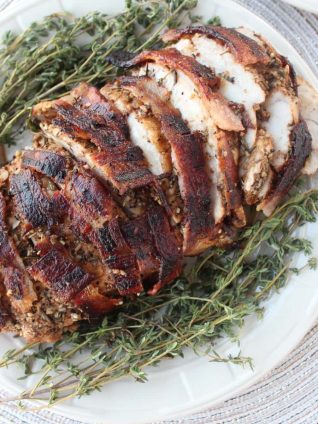 Bacon Wrapped Turkey Breast