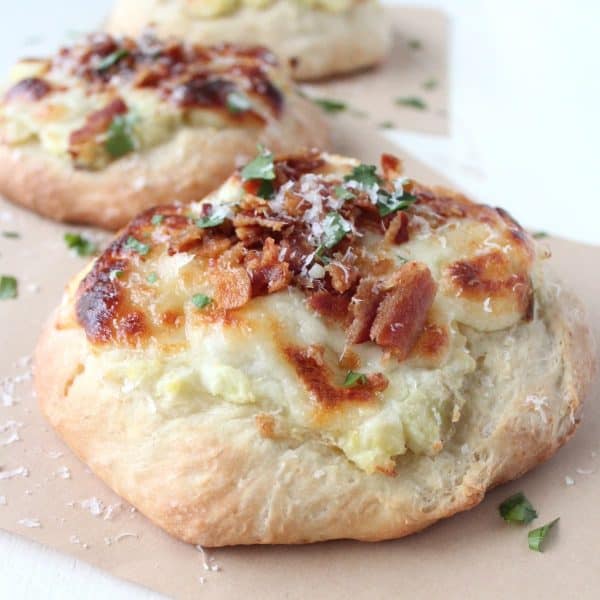 Mashed Potato & Bacon Pizza Recipe - WhitneyBond.com