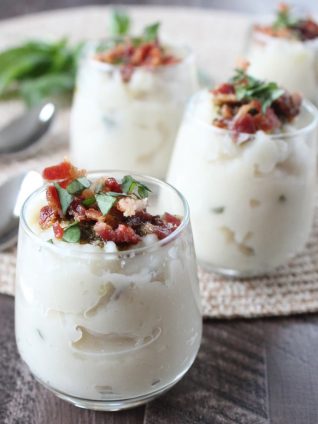 Garlic Basil Potato Soup Appetizers