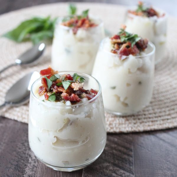 Garlic Basil Potato Soup Appetizers